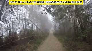 820241208- 古坑華山4-1步道to4-2大魔王等級 首次一人挑戰跑步下山