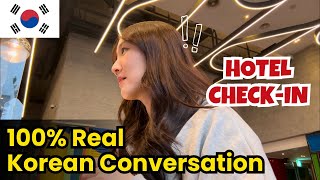 Real Korean Conversation: How to Check In at a Hotel in Korea🧳 | Learn Korean [KOR/ENG]