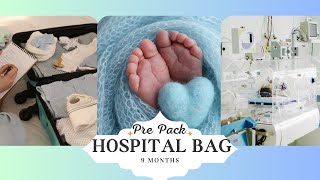 What’s In My Hospital Bag/ What I Packed Labor Delivery and for baby/ 9 Months Pregnant Hospital Bag