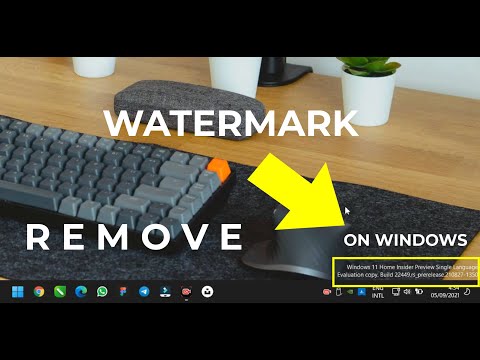 Remove watermark Windows 11 Home Insider Preview, single language preview copy, build 22449