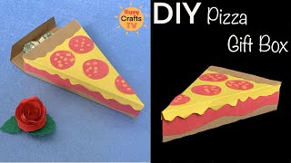 DIY PIZZA SLICE BOX I DIY FUN GIFT BOX I EASY DIY PAPER CRAFTS