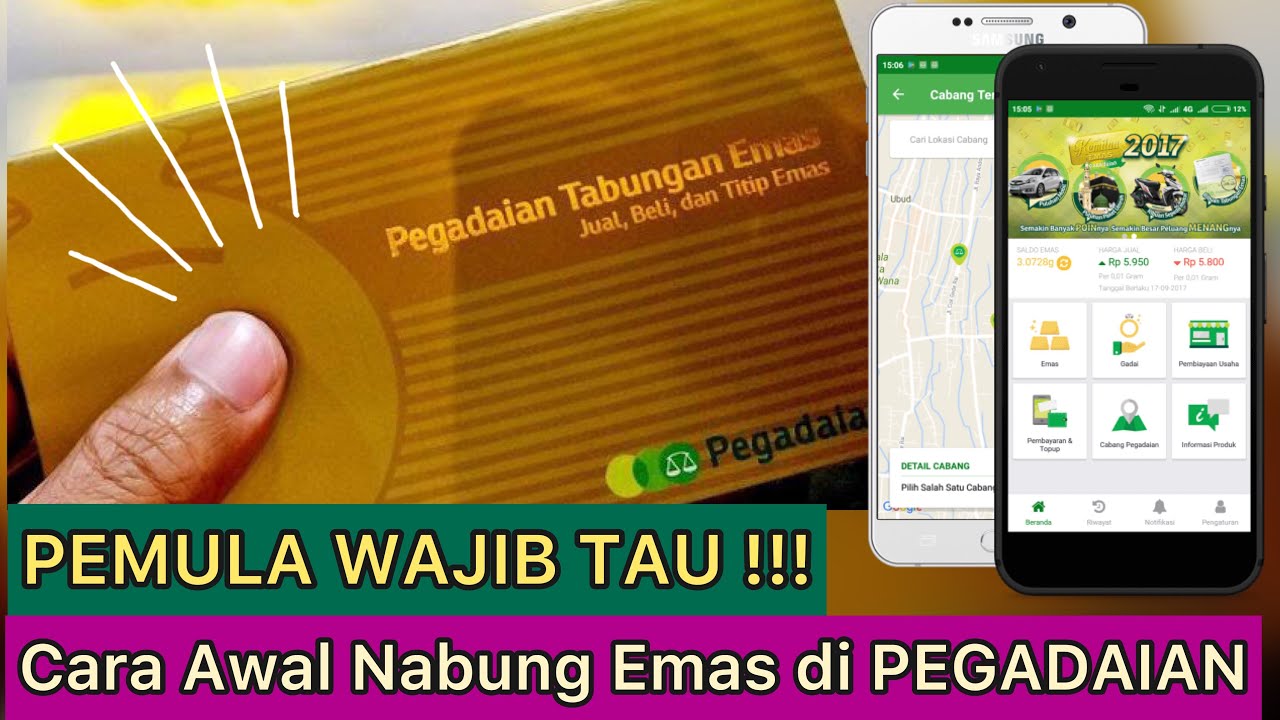 Cara Nabung EMAS Di Pegadaian Digital Bagi PEMULA - YouTube