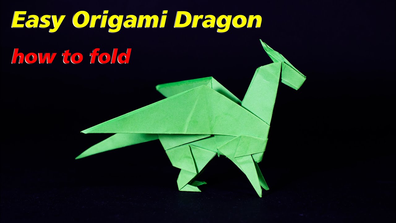 Easy Origami Dragon Youtube