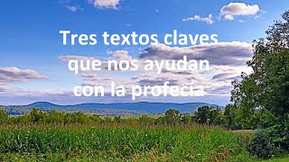 Tres textos claves que nos ayudan con la profecía