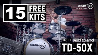 Roland TD-50X Live Sound Edition: 15 FREE Custom Kits by drum-tec