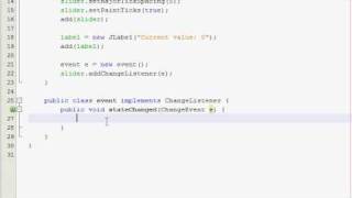 Java GUI Tutorial 20 - JSlider