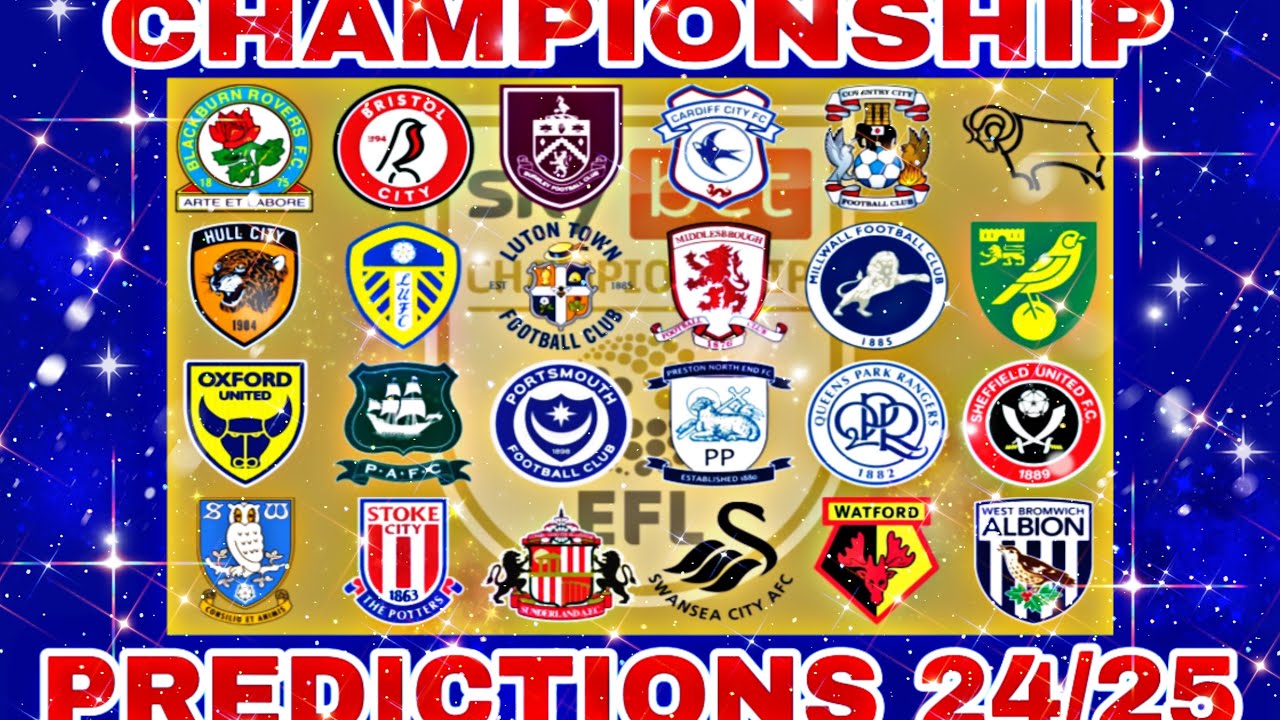 My Championship Predictions 24 25 Youtube