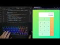 ASMR Programming - Calculator App Coding - No Talking