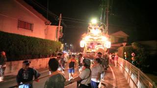 6040館山市船形の祭（よいまち）・堂の下の山車が中山製菓前に。山車の子供が可愛い。fnkt2298,,,2300b