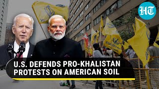 U.S. Shocks India After Canada; Biden Govt Defends Pro-Khalistan Protests On American Soil | Watch