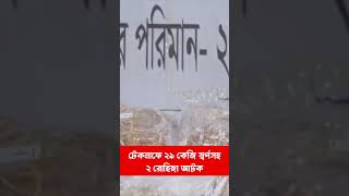 টেকনাফে ২৯ কেজি স্বর্ণসহ ২ রোহিঙ্গা আটক