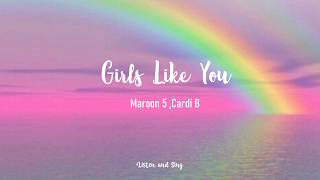 Maroon 5 - Girls Like You ft. Cardi B 💃🏻 ( Español-Inglés )