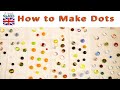 Making fused glass dots from scratch