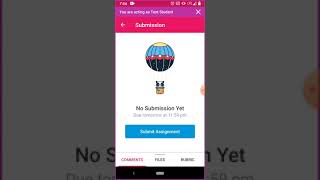 How to Upload an assignment with the canvas app