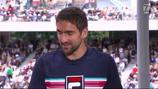 Marin Cilic: 2019 Roland Garros First Round Win Tennis Channel Interview