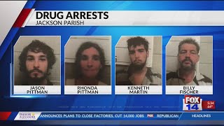 Jackson Parish announces a large amount of drug arrests