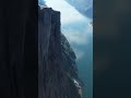 the edge of kjerag lysefjorden norway shorts