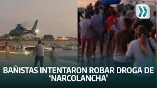 Bañistas intentaron robar droga de ‘narcolancha’ intervenida en España | Vanguardia