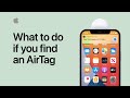 What to do if you find an AirTag | Apple Support