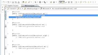 Java programming part 102 Graphics : Java Animation 5 MouseListener 1