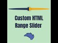 Custom #HTML Range slider With #CSS and #JS