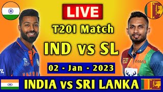 🔴Live Cricket Match Today | India vs Sri Lanka | IND vs SL 1st T20, 2nd Jan | Cricket 22 Gameplay