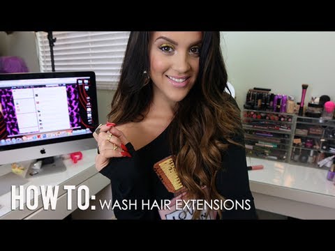 How To: Wash Clip-In Hair Extensions How To: Wash Clip-In Hair Extensions