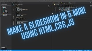 How to make a slideshow using Javascript in 5 minutes!