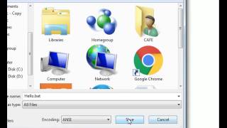 Creating your First program | Notepad programming "HELLO WORLD"