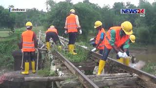 মৌলভীবাজারের কুলাউড়া-শাহবাজপুর রেলপথ পুনণির্মাণের কাজ শুরু হয়েছে on News24