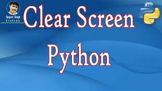 How to clear screen in Python os.system("cls") | Python Tutorial