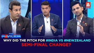 Why did the pitch for #India vs #NewZealand Semi-final change?