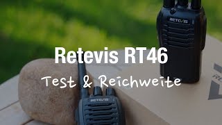 Retevis RT46 Funkgeräte Lizenzfrei (PMR446 Test \u0026 Reichweite)