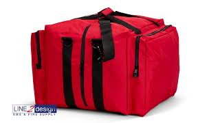 LINE2design Deluxe Step-In Firefighter Gear Bag with Maltese Cross