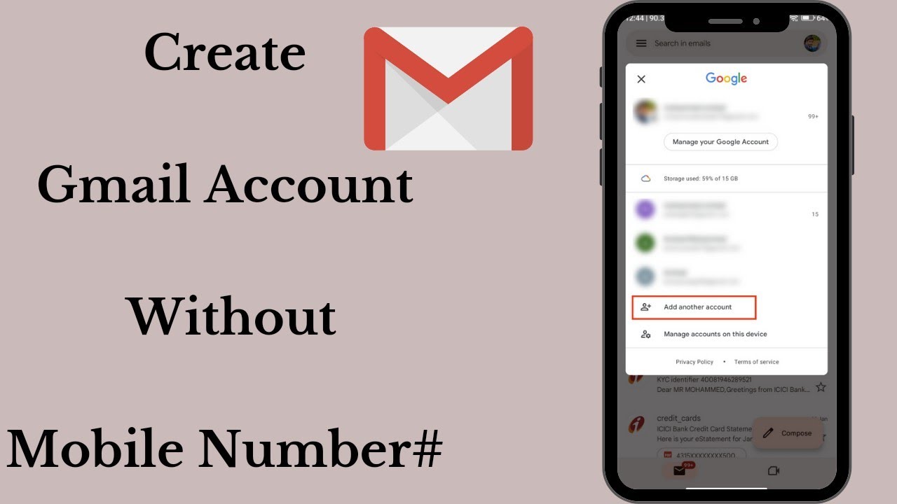 Create Gmail Account Without Mobile Number | Gmail Account Kaise Banaye ...