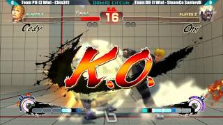 Next Level Battle Circuit #100 - USF4 - Team PIE vs Team DIE Exhibition