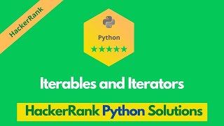HackerRank Iterables and Iterators problem solution in Python | Python problems solutions