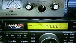 FT-840 and MFJ Portable Tuner Model 971