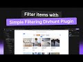 Simple Filtering | Divhunt Plugin