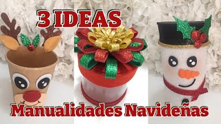 3 IDEAS MANUALIDADES NAVIDEÑAS / Ideas para regalar o vender