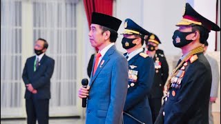 Presiden Jokowi Pimpin Peringatan ke-74 Hari Bhayangkara, Istana Negara, 1 Juli 2020