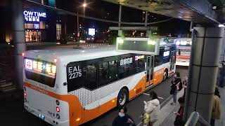 本人拍攝公車38部首都客運99電動公車新2025年出廠華德電動公車經大漢橋EAL2275往板橋114/2/14新北板橋公車站進站+出站