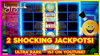 2 ULTRA RARE JACKPOTS! Cashman Double Bingo Sun & Moon Slot - 1ST ON YOUTUBE!