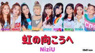 【歌詞/Lyrics】虹の向こうへ - NiziU メンバーカラー 歌割り