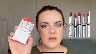 Trying New MAC cosmetics LOCKED KISS 24HR LIPSTICK/ 3 shades and first impressions