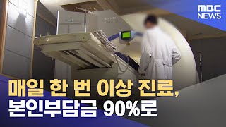 매일 한 번 이상 진료, 본인부담금 90%로 (2023.03.01/12MBC뉴스)