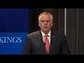 governor terry mcauliffe speaks at brookings in the aftermath of the charlottesville protests