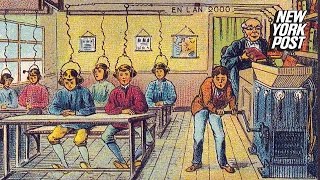 Early 1900s paintings reveal strange predictions about the future