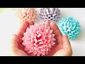 【折り紙】意外と簡単！パステルカラーで優しいダリアの作り方 おうち時間 origami dahlia