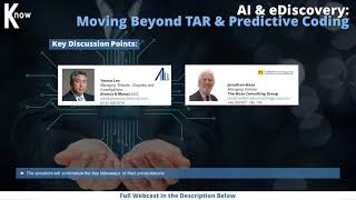 AI & eDiscovery CLE: Beyond TAR & Predictive Coding